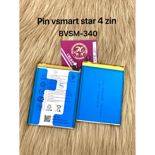 pin vsmart star 4 zin máy (chính hãng) : BVSM-340