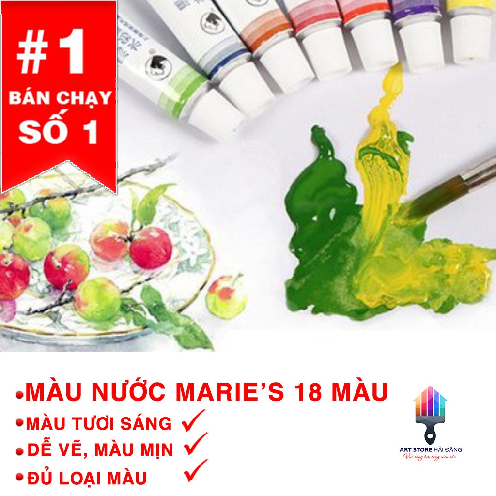 MÀU NƯỚC MARIE’S 12/18/24/36 MÀU