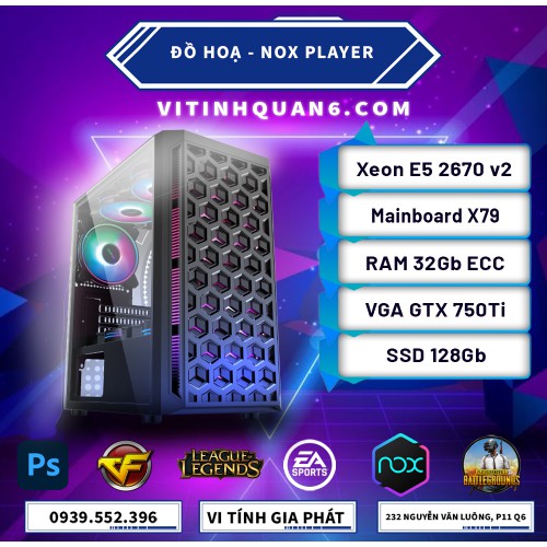 Bộ PC E5 2670 V2 chạy máy ảo VMWARE