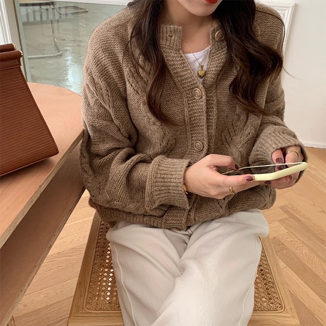 Áo Khoác Len Cardigan Nữ Cao Cấp Hàn Quốc Siêu Đẹp | BigBuy360 - bigbuy360.vn