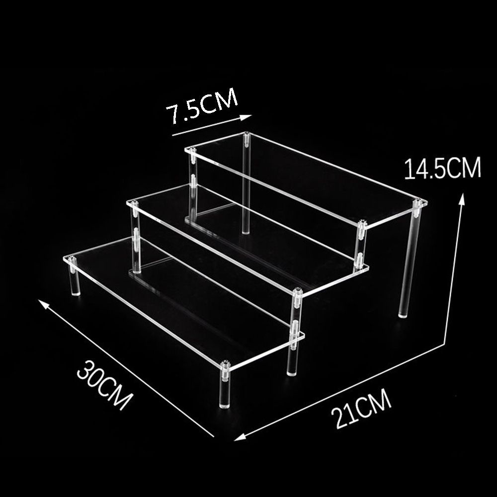 FASHYUNER Kệ trưng bày mô hình nhân vật hoạt hình bằng nhựa acrylic trong suốt
