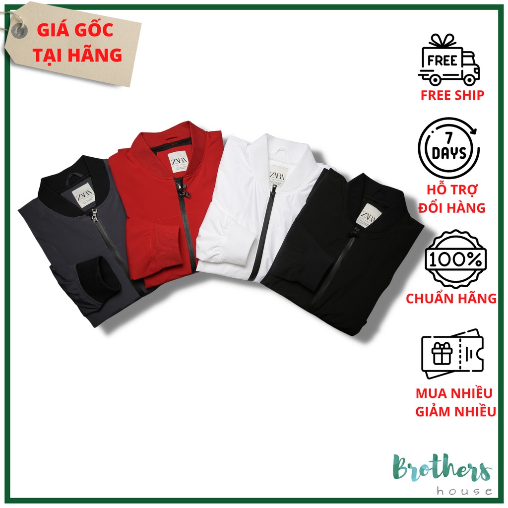 |Vải hãng| Áo khoác bomber zara basic dễ mặc dễ phối