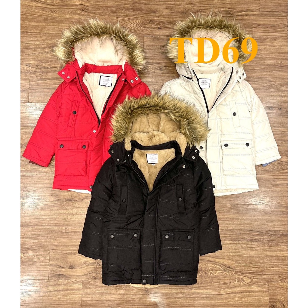 * Mã TD69: Áo Parka hàng VNXK BC 2941 Chất vải mềm, không đường may trần , lót lông cả thân áo