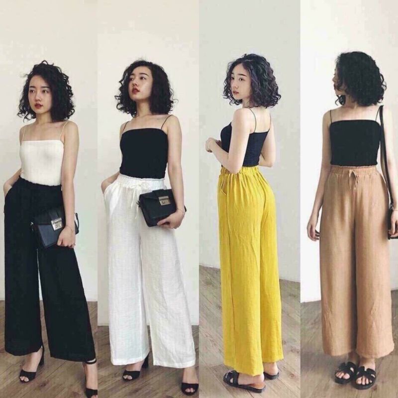 Quần sớ ống rộng free size