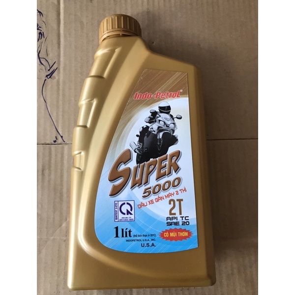 Dầu nhớt xe máy 2 thì Indo Petrol Super 5000 1L