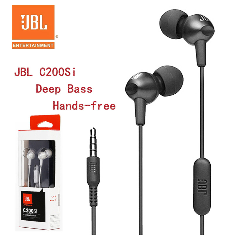 Tai Nghe Nhét Tai Jbl C200Si Jack 3.5mm Có Micro Âm Thanh Sống Động