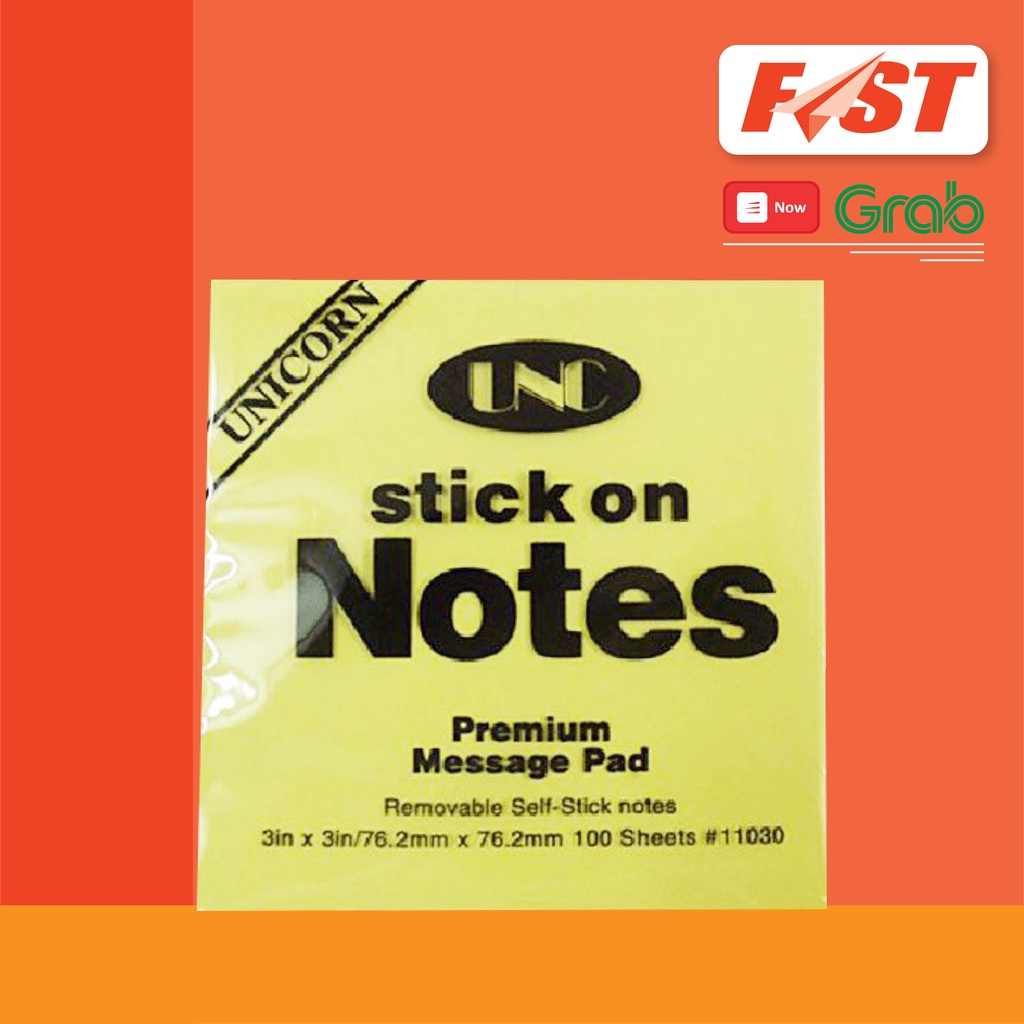 [Sỉ &amp; Lẻ] Giấy Note UNC 3x2 100 tờ (7.5 x 5cm)