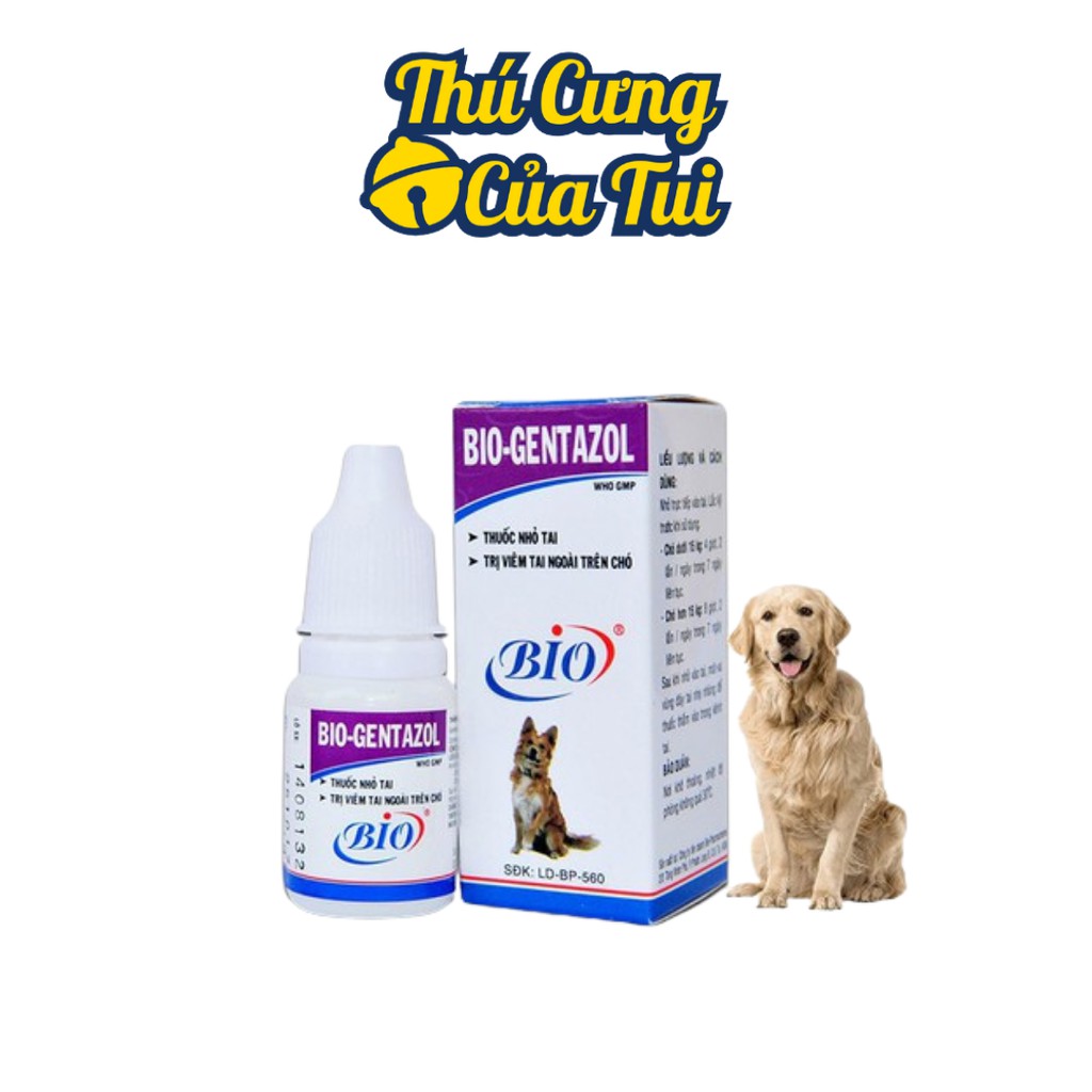 Chai Nhỏ Tai Bio-Gentazol Cho Chó - Thú Cưng Của Tui