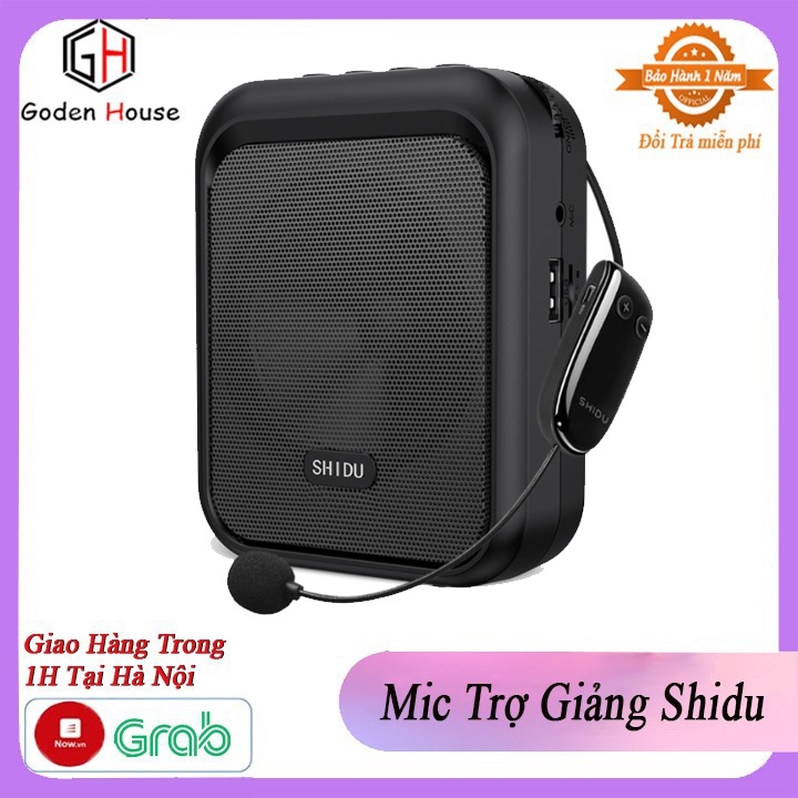 Loa trợ giảng bluetooth Shidu, mic trợ giảng không dây.