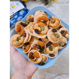 500gr Bánh Đồng Tiền Mix Hạt Điều Ngũ Cốc Hạt Dinh Dưỡng - Ăn Vặt SK House