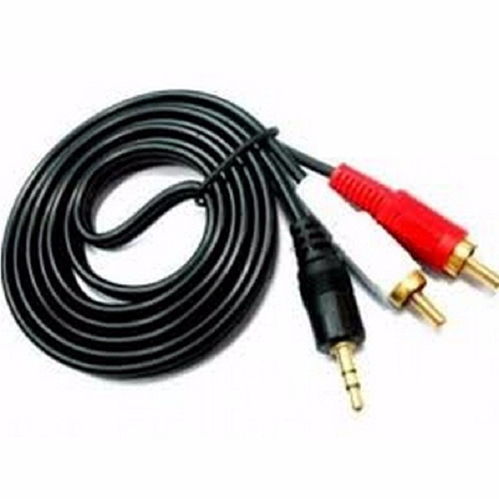 dây đầu 3.5 ra 2 đầu RCA