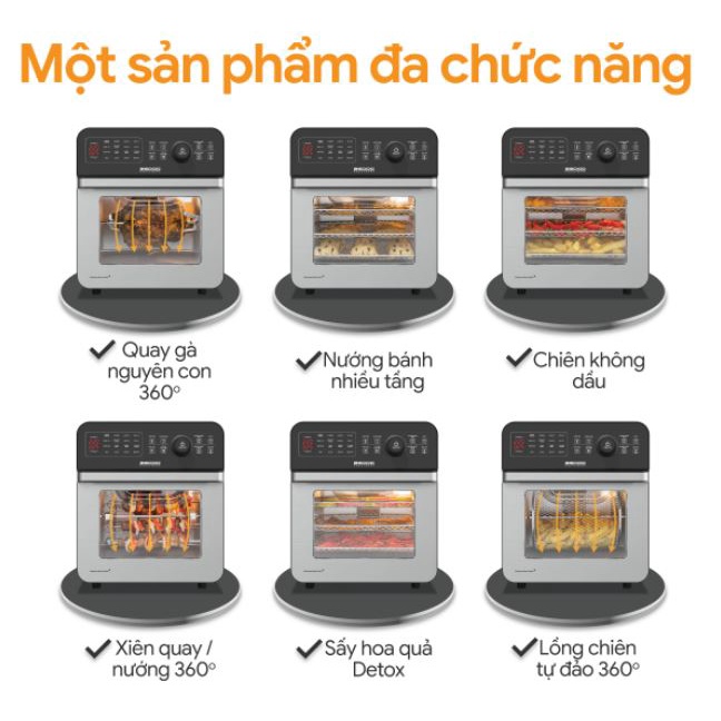 Nồi chiên không dầu 2GOOD Vortex S20 Airfryer Oven - Hàng chính hãng