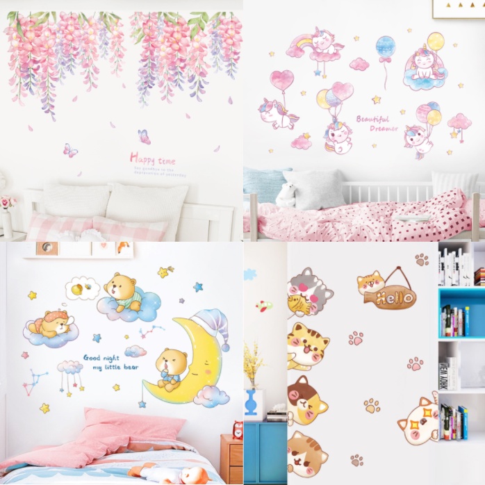 Decal trang trí tường - Mẫu decal đặc sắc với nhiều loại
