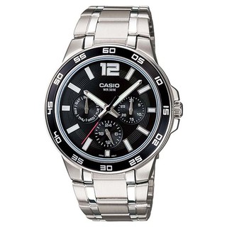 Đồng hồ nam dây thép không gỉ casio mtp-1300d-1avdf chính hãng.