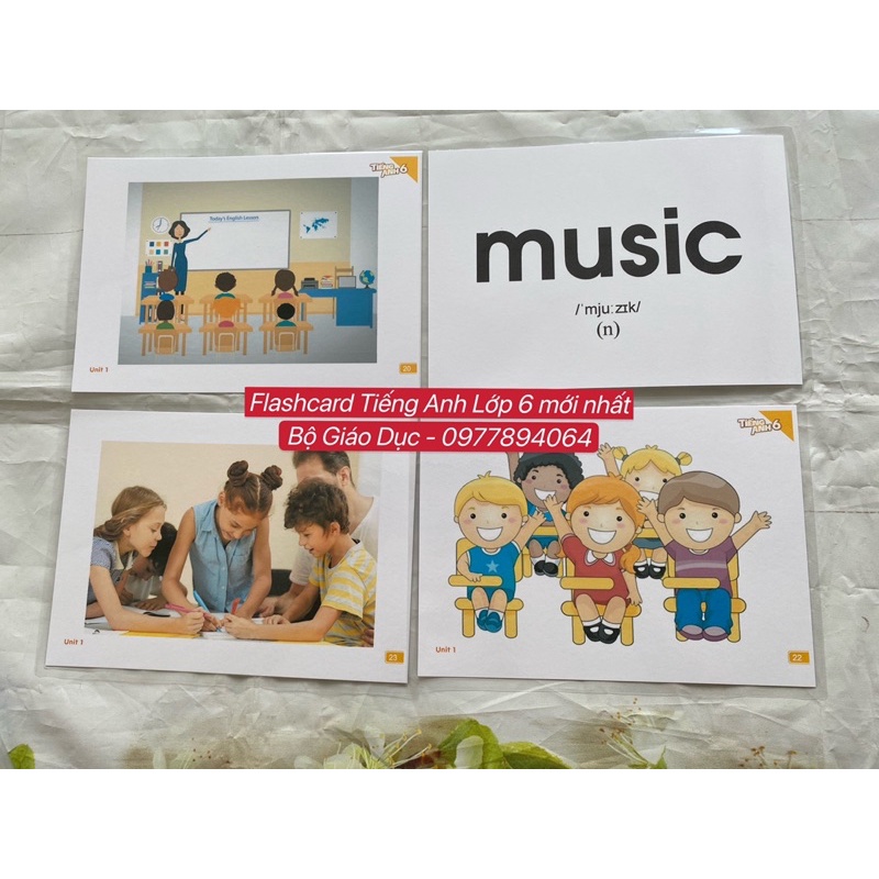 Flashcards Tiếng Anh Lớp 6, Lớp 7, Lớp 8  - Global Sucess 6, 7, 8- BGD mới nhất do Hoàng Văn Vân chủ biên
