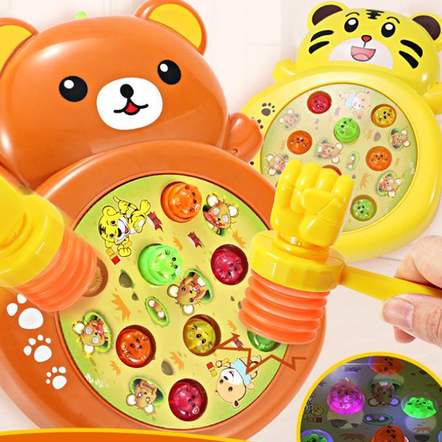 Bộ Đồ Chơi Đập Chuột Đập Hổ Nhựa ABS An Toàn Cho Bé Tặng Kèm 2 Búa