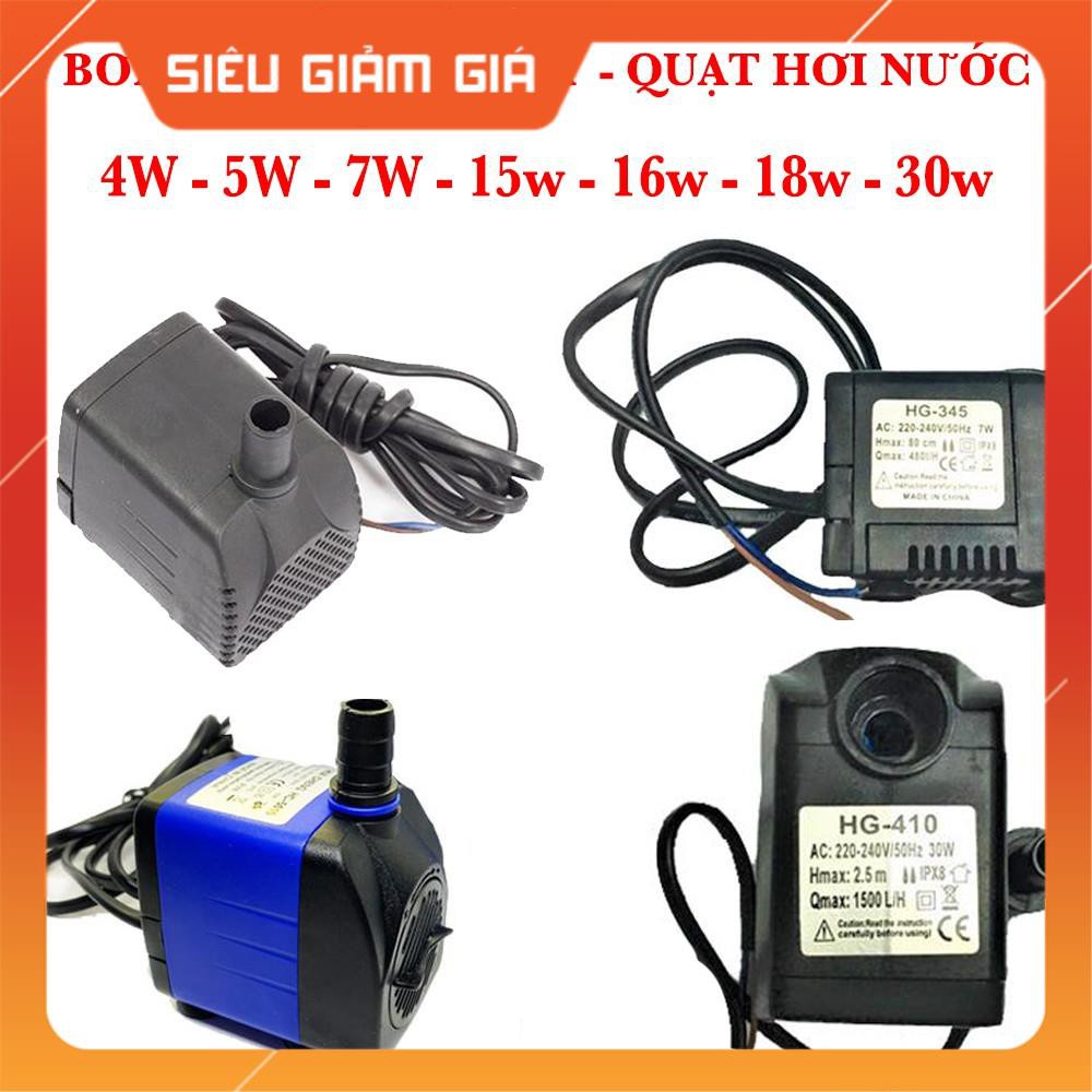 BƠM QUẠT ĐIỀU HOÀ - BƠM QUẠT HƠI NƯỚC - BƠM MINI - BƠM BỂ CÁ [ ĐỦ CÁC LOẠI CÔNG SUẤT ] - Giá tốt nhất