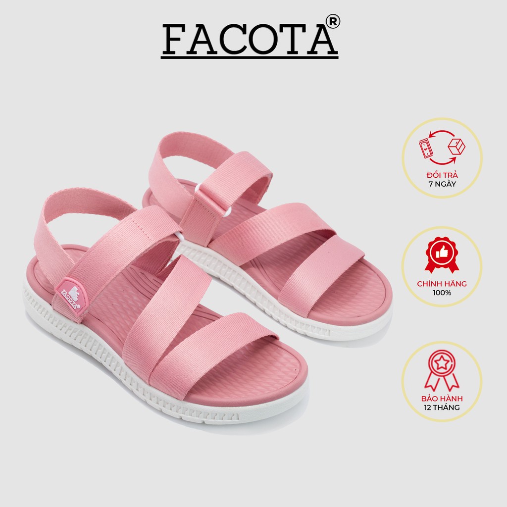 Giày sandal nữ Facota V1 Sport HA06 chính hãng sandal nữ quai dù sandal nữ đi học