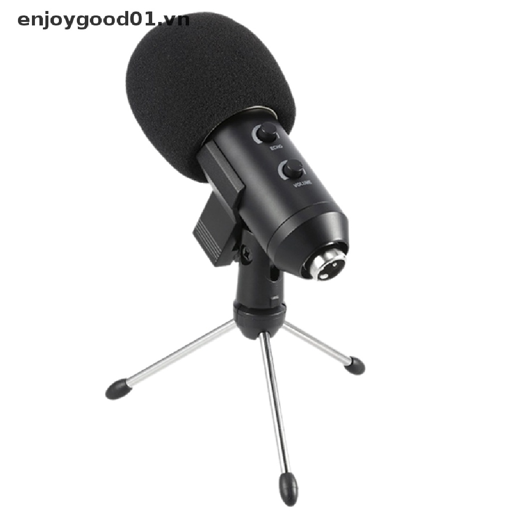 Set 2 miếng mút xốp bọc đầu micrô màu đen tiện dụng cho studio 75X60mm