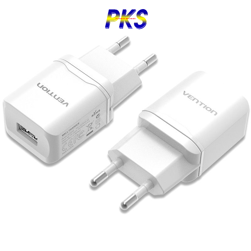 Cốc sạc nhanh 5V 2.1A USB Charger MFi USB adapter charger chất lượng cao Vention - Hàng chính hãng