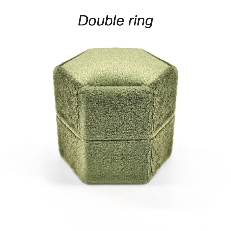 Vỏ Bọc Nhẫn Cưới Bằng Nhung Có Nắp Tháo Rời Được Tiện Lợi