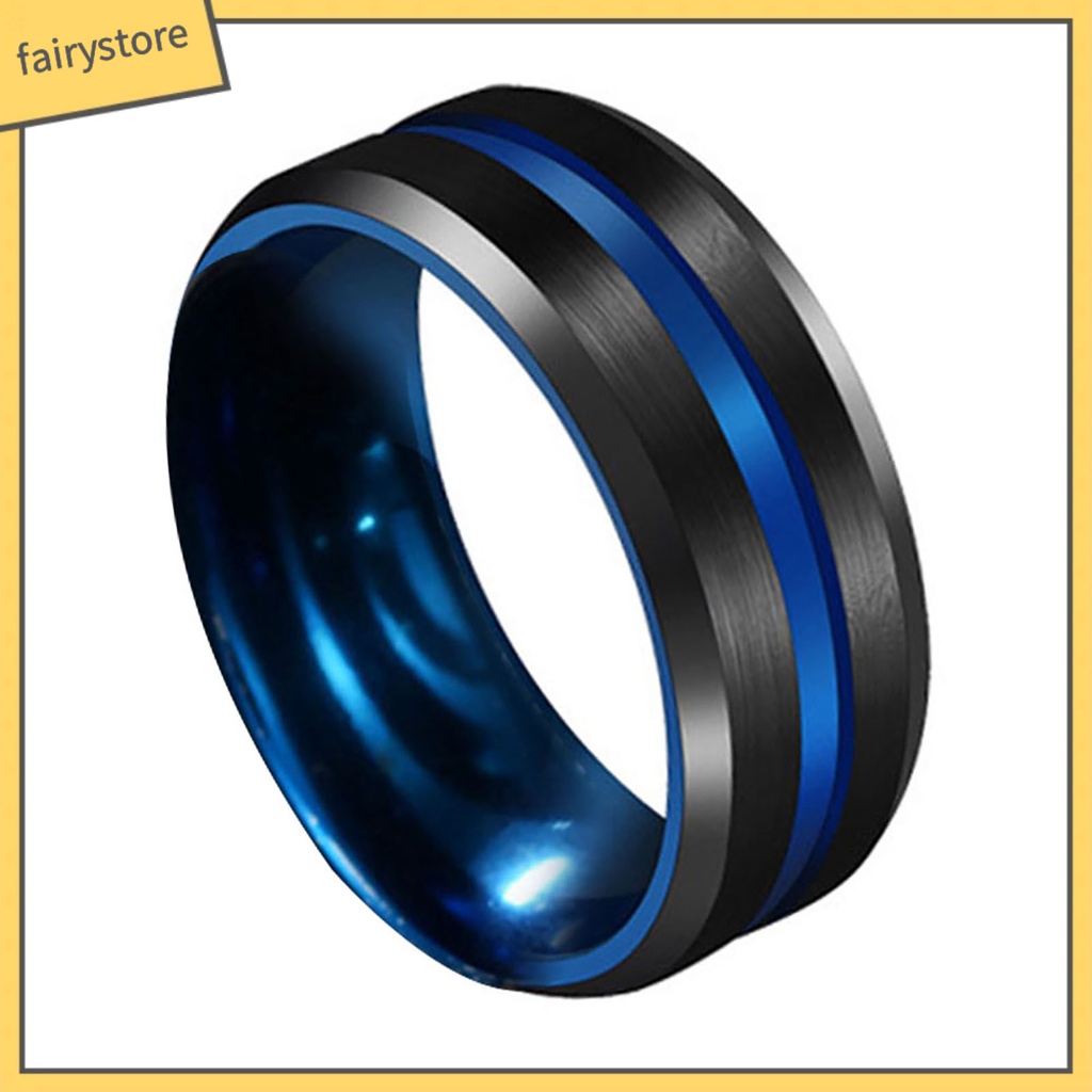 Nhẫn Hợp Kim Màu Trơn Thiết Kế Đơn Giản Cho Nam Và Nữ