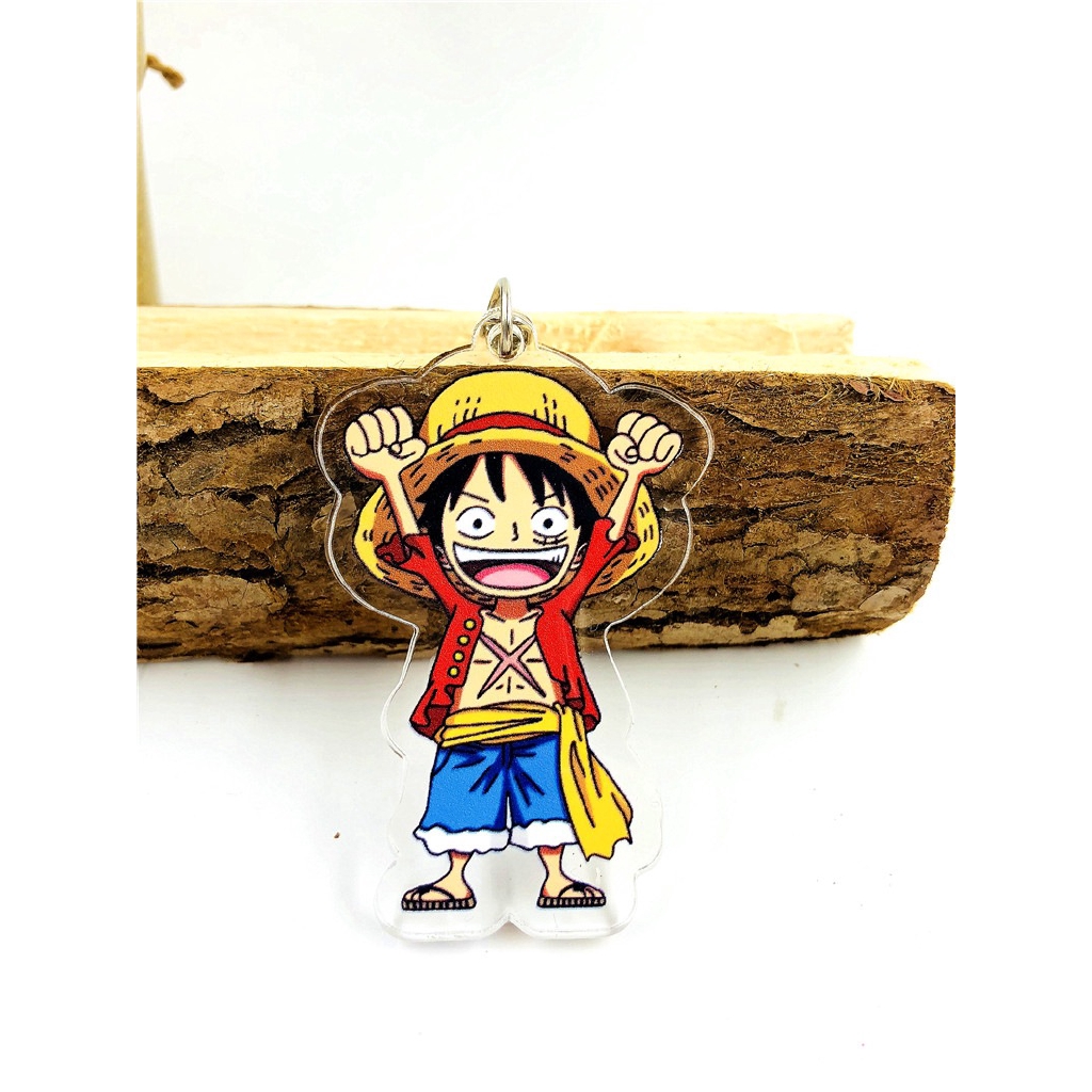 Móc khóa hình nhân vật Luffy trong One Piece