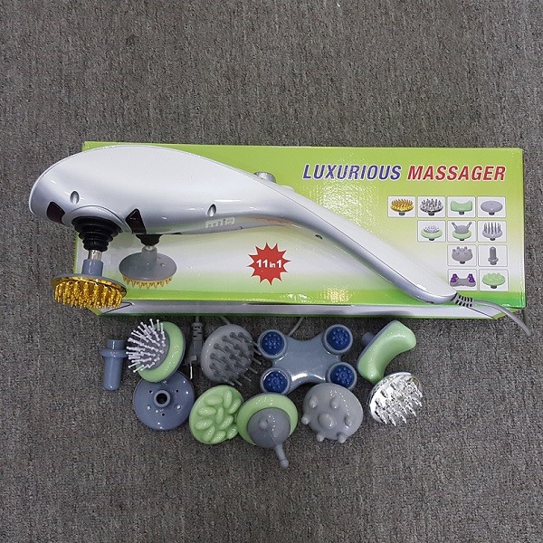 MÁY MASSAGE CẦM TAY 11 ĐẦU Luxurious Massager (Nhật Bản)