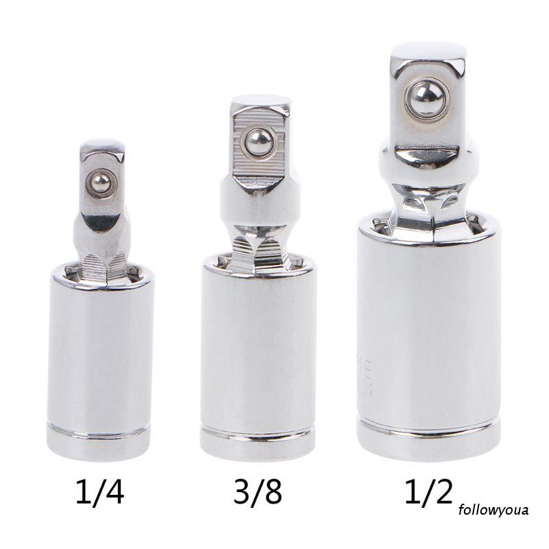 Đầu chuyển đổi khớp nối bánh cóc xoay 360 độ chuyên nghiệp 1 / 4" 3 / 8" 1 / 2"