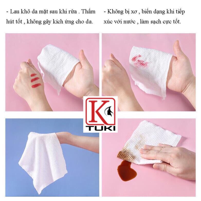 Khăn lau mặt khô đa năng dùng 1 lần Animerry