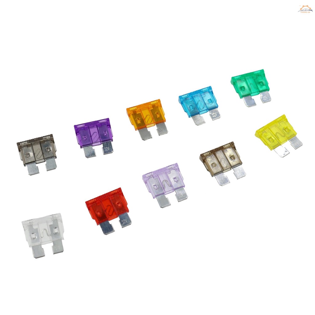 HỘP 100 CẦU CHÌ Standard  2A/3A/5A/7.5A/10A/15A/20A/25A/30A/35A CHO XE HƠI, Ô TÔ, XE TẢI