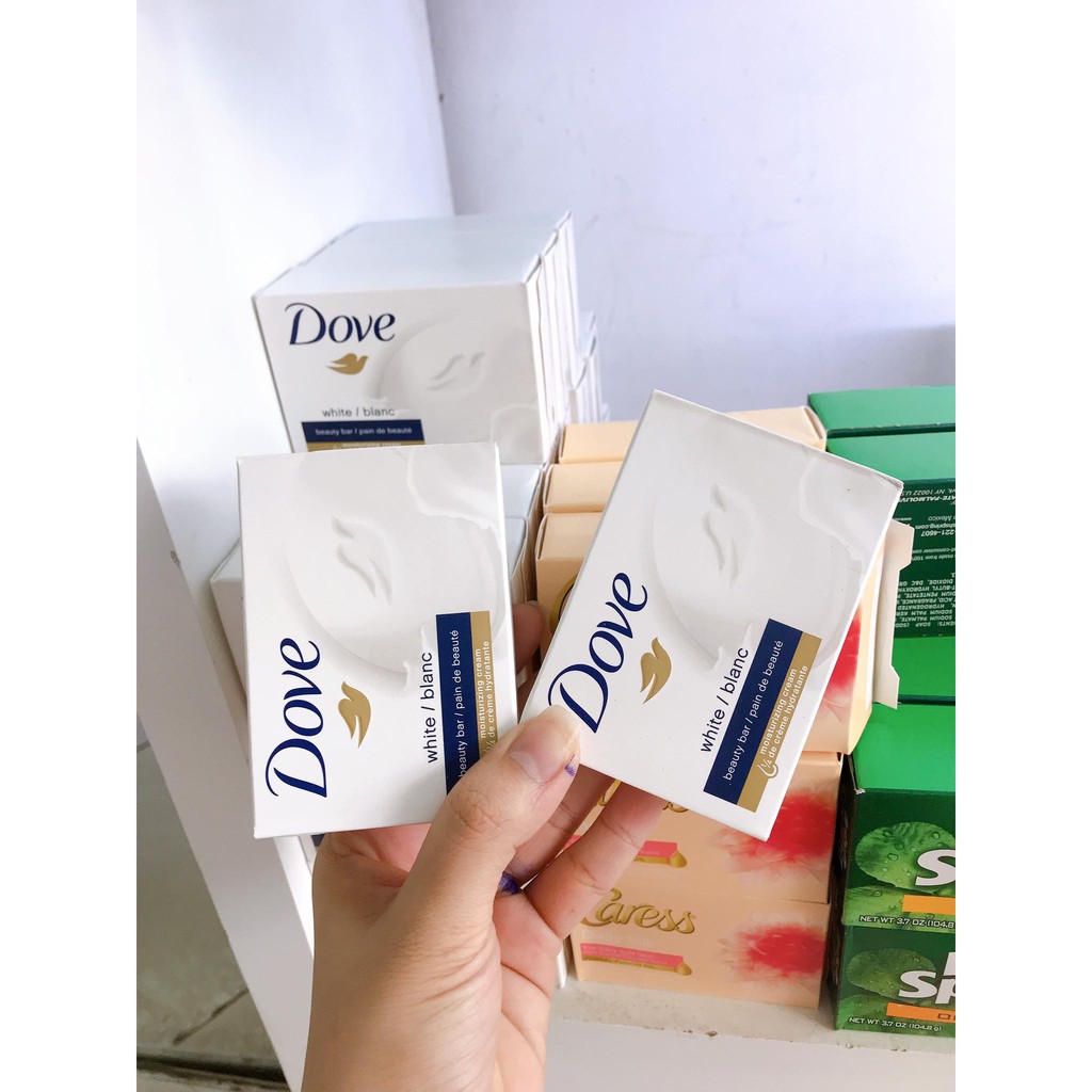 Xà Bông Cục Dove White 106G Giúp Nuôi Dưỡng Da, Cho Làn Da Mềm Mại, Khoẻ Mạnh