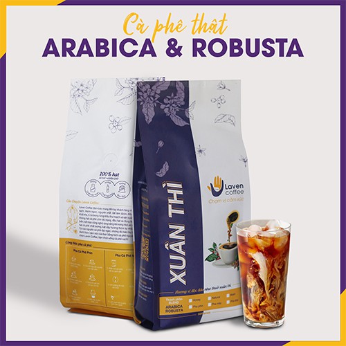 [CÀ PHÊ THẬT] Blend Robusta & Arabica Laven Coffee - XUÂN THÌ hương vị độc đáo như thuở xuân thì