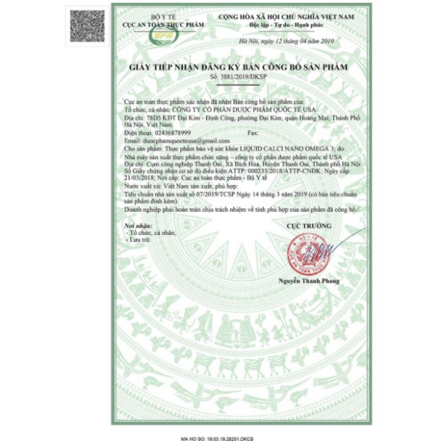 Viên uống CALCIUM NANO LIQUID bổ sung canxi, vitamin và các khoáng chất cần thiết – Hộp 100 viên