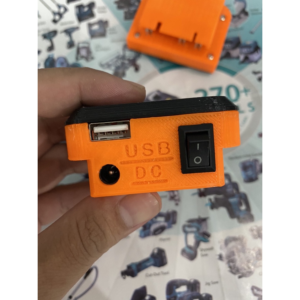 Dock sạc AEG / Ridgid 18v Adapter thay thế sạc Zin. BN.