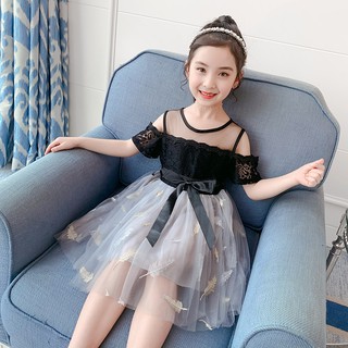 Áo đầm mùa hè bé gái 10 tuổi (3-12 tuổi) ☑️ Đầm Công Chúa Elsa Xinh Xắn Cho Bé Gái Lớn; size đại 25kg 30kg 35kg 40kg