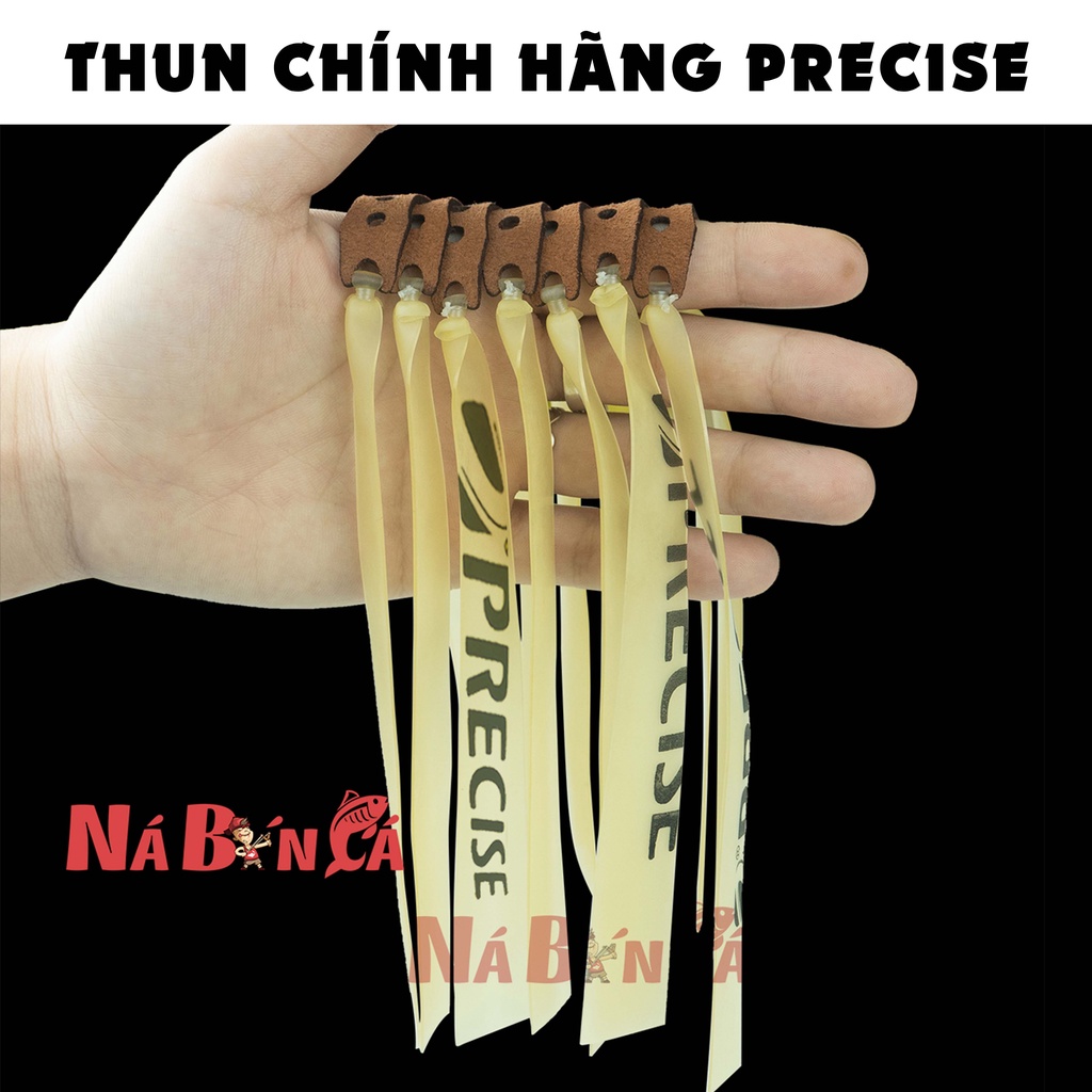 5 Dây ná cao su màu trắng, dây ná precise chính hãng dày 0.6mm khổ 13 19 150mm [V3R]