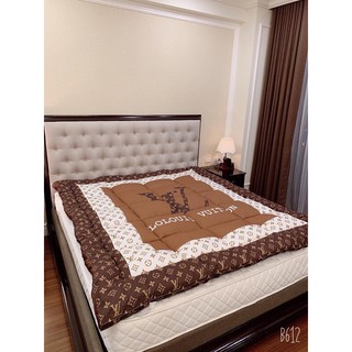 Topper - Tấm Bảo Vệ Nệm Cao Cấp Họa Tiết LV Sang Trọng (100% Cotton, Bông Tấm)