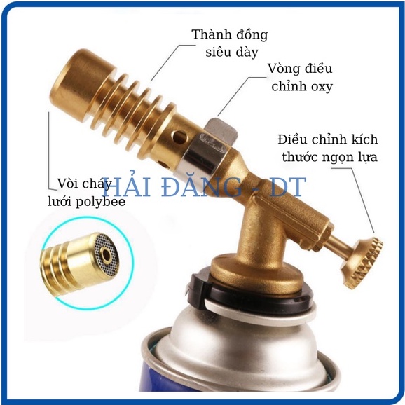 Đèn khò gas mini, Đầu khò gas oxy độ bền cao
