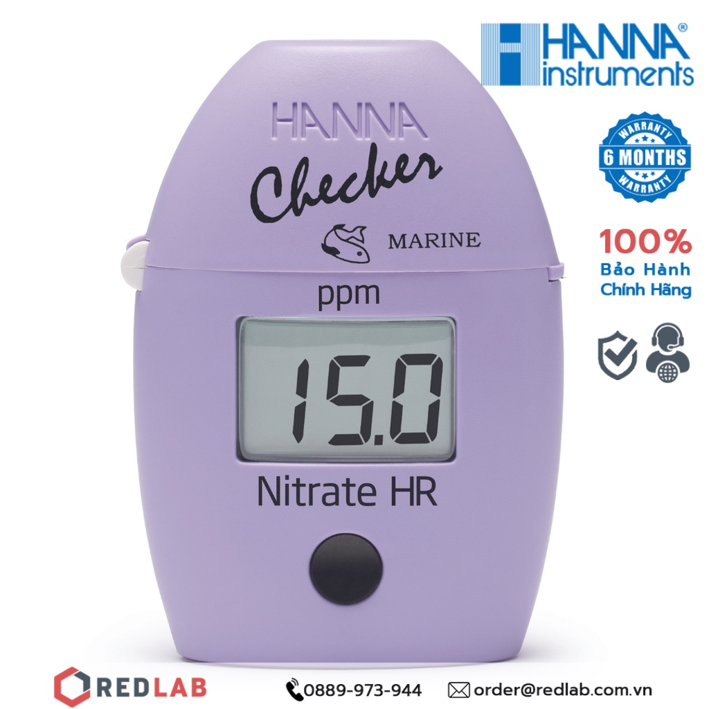 Máy đo Nitrat thang cao cho nước mặn Hanna HI782