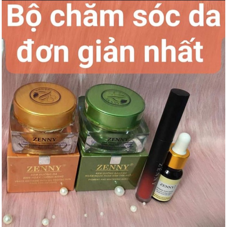 Bộ kem Zenny ngày và đêm (tặng son và serum Zenny)