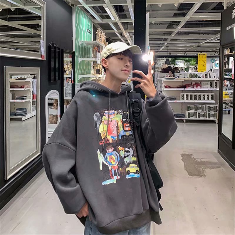 Áo Hoodie Với 3 Màu Hợp Thời Trang Dành Cho Nam M-5Xl