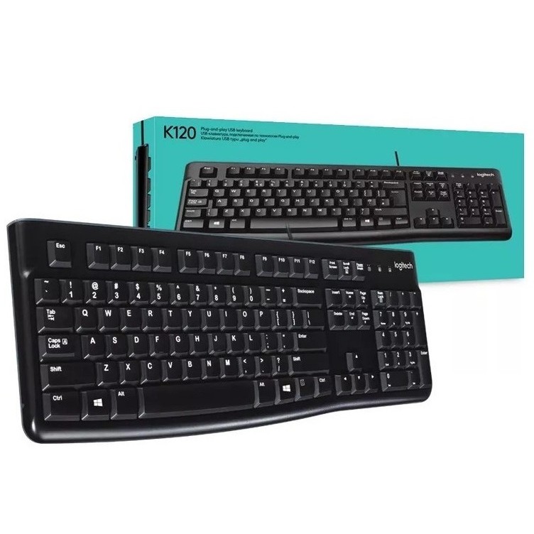 Bàn Phím Có Dây Logitech K120 Usb Port ( Màu Đen )