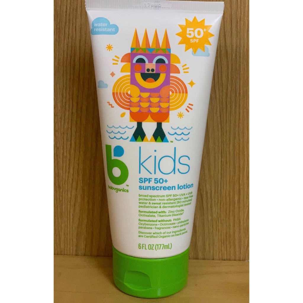 Kem chống nắng cho trẻ em Babyganics Kids SPF 50+ Sunscreen Lotion 177ml