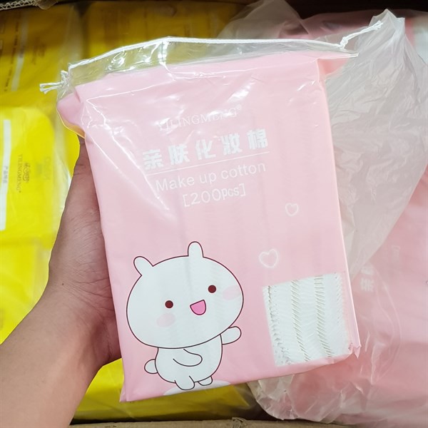 Bông Tẩy Trang Cotton Yilingmeng Line 200 Miếng