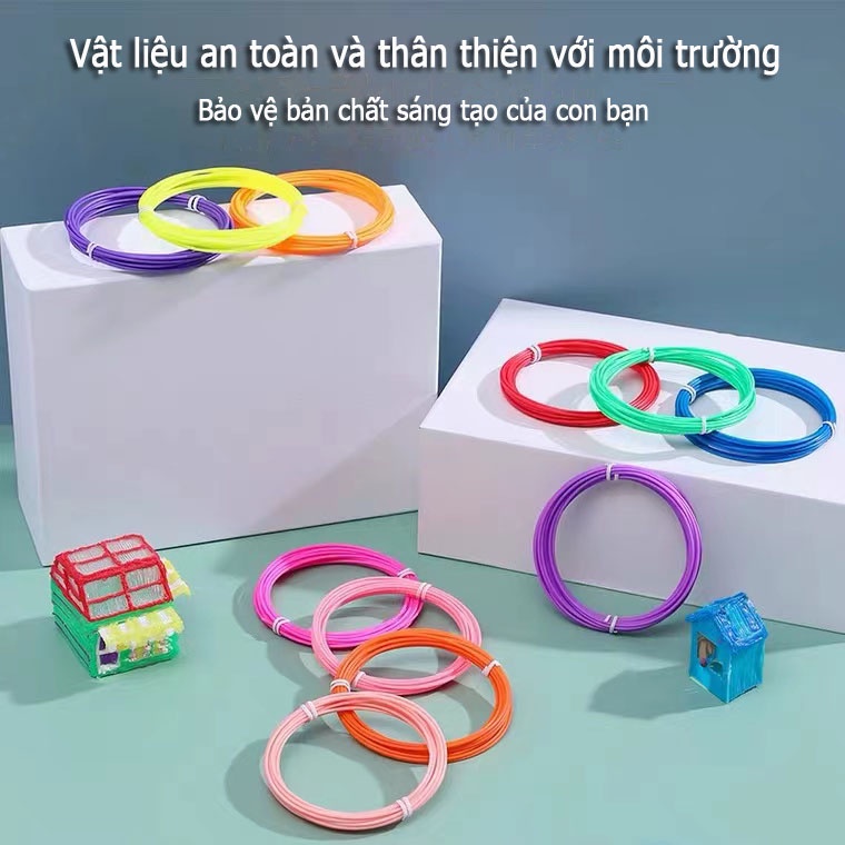 Túi 10 cuộn mực vẽ cho bút 3d PLA nhiệt độ cao