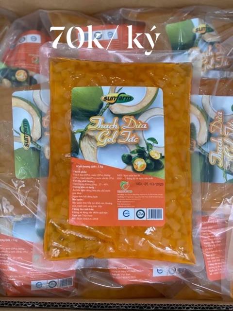 70k/ký thạch dừa gel tắc ngon lắm nha