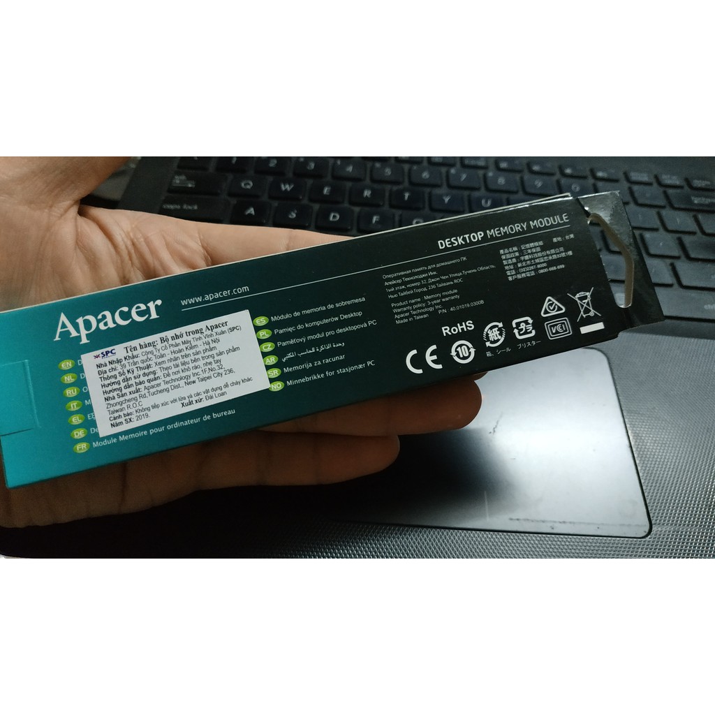 [Mã ELMS05 giảm 5% đơn 300k]Ram Apacer 8gb bus 2666 bảo hành 3 năm chính hãng | BigBuy360 - bigbuy360.vn