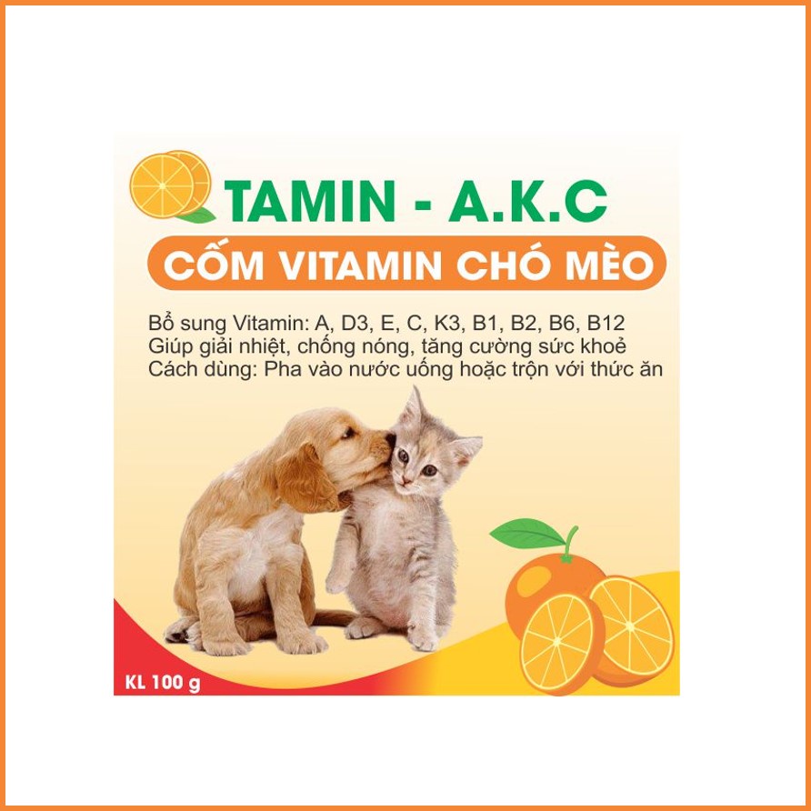 Cốm dinh dưỡng Vitamin C giúp giải nhiệt, chống nóng cho chó mèo cao cấp
