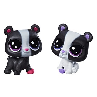 Đồ Chơi Bộ đôi cún con - gấu con Black and White Littlest Pet Shop